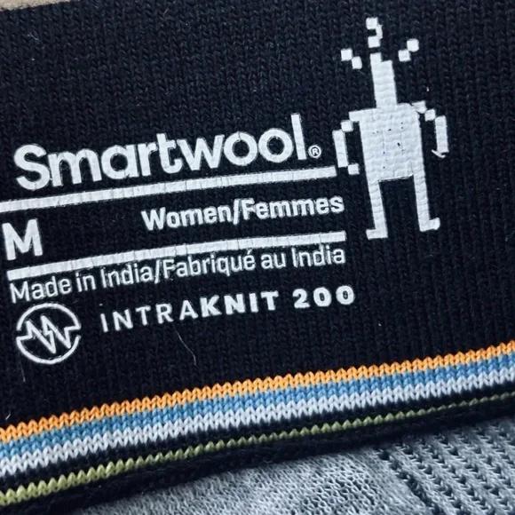 Smartwool Women's Intraknit Thermal Black Merino Base Layer Bottoms size Medium - Picture 3 of 4